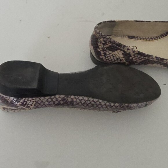FRANCO SARTO | Women's Textured Snakeskin Flats Gray Sz 6.5M - Picture 6 of 6